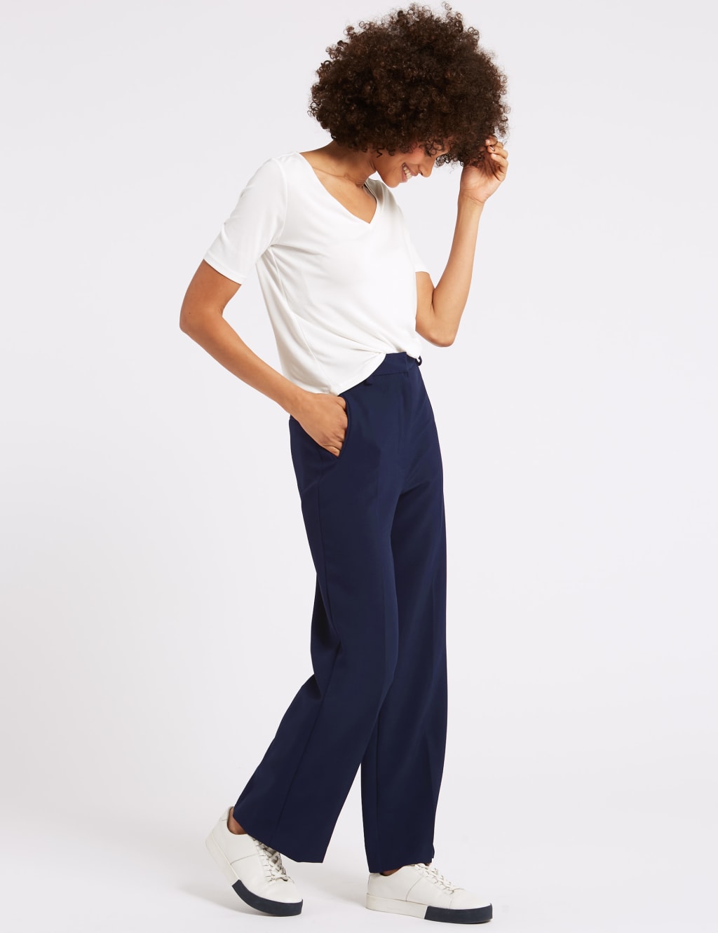 Ankle Grazer Straight Leg Trousers 1 of 6