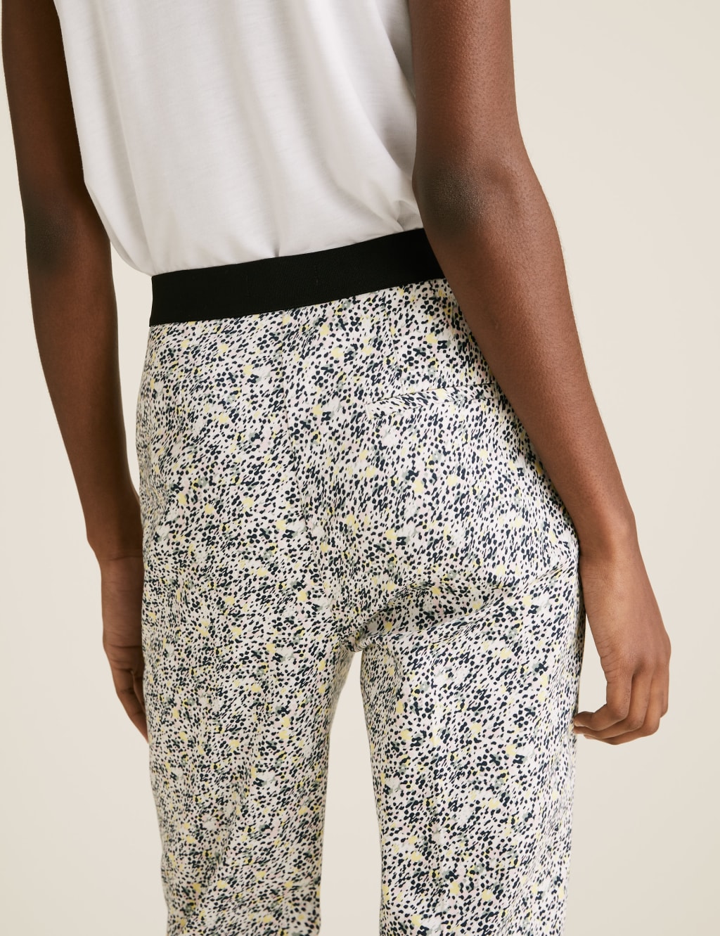 Cotton Printed Slim Fit Cropped Trousers 5 of 5