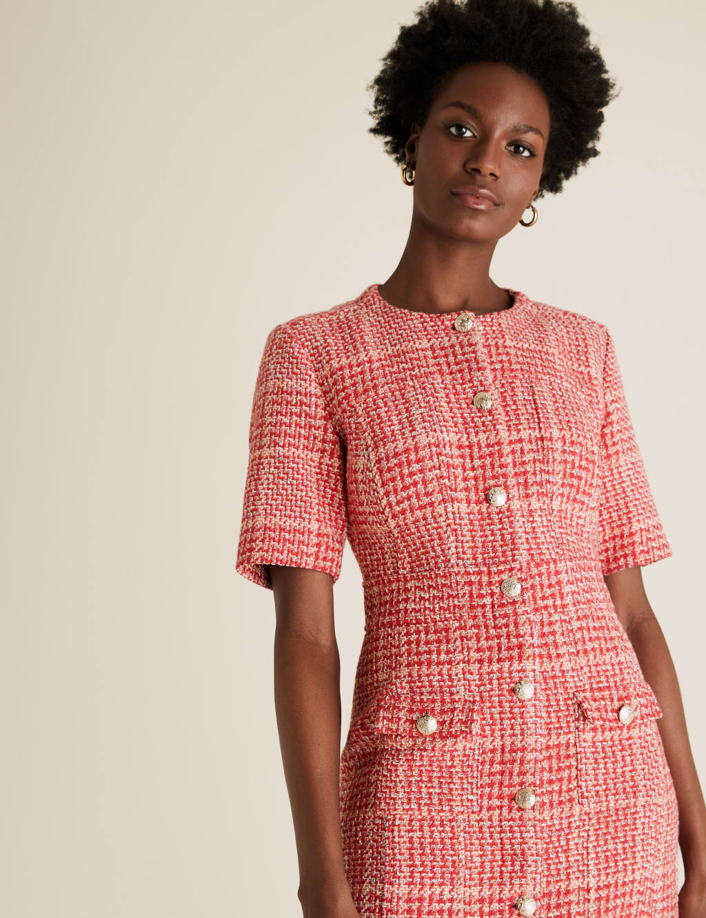 Tweed tartan dress outlet