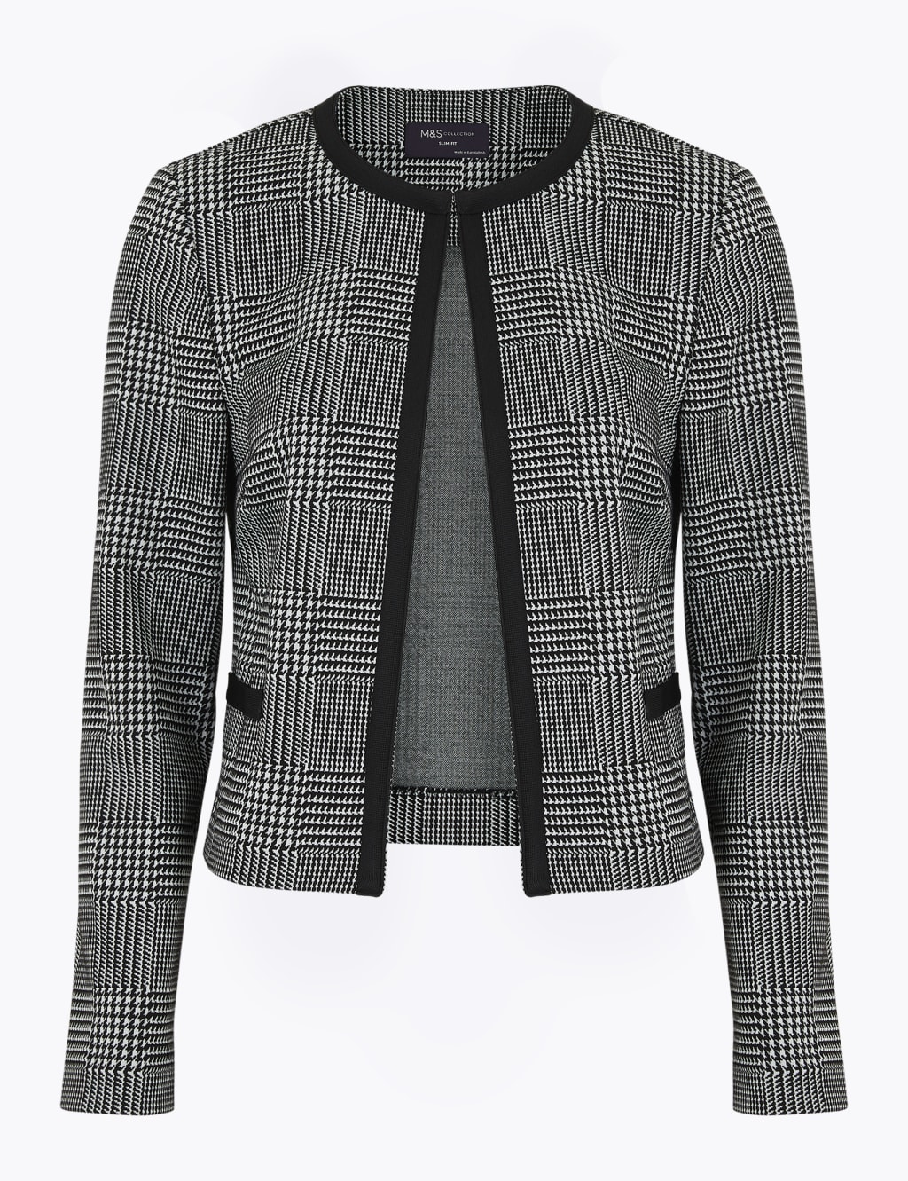 Checked short jacket hotsell
