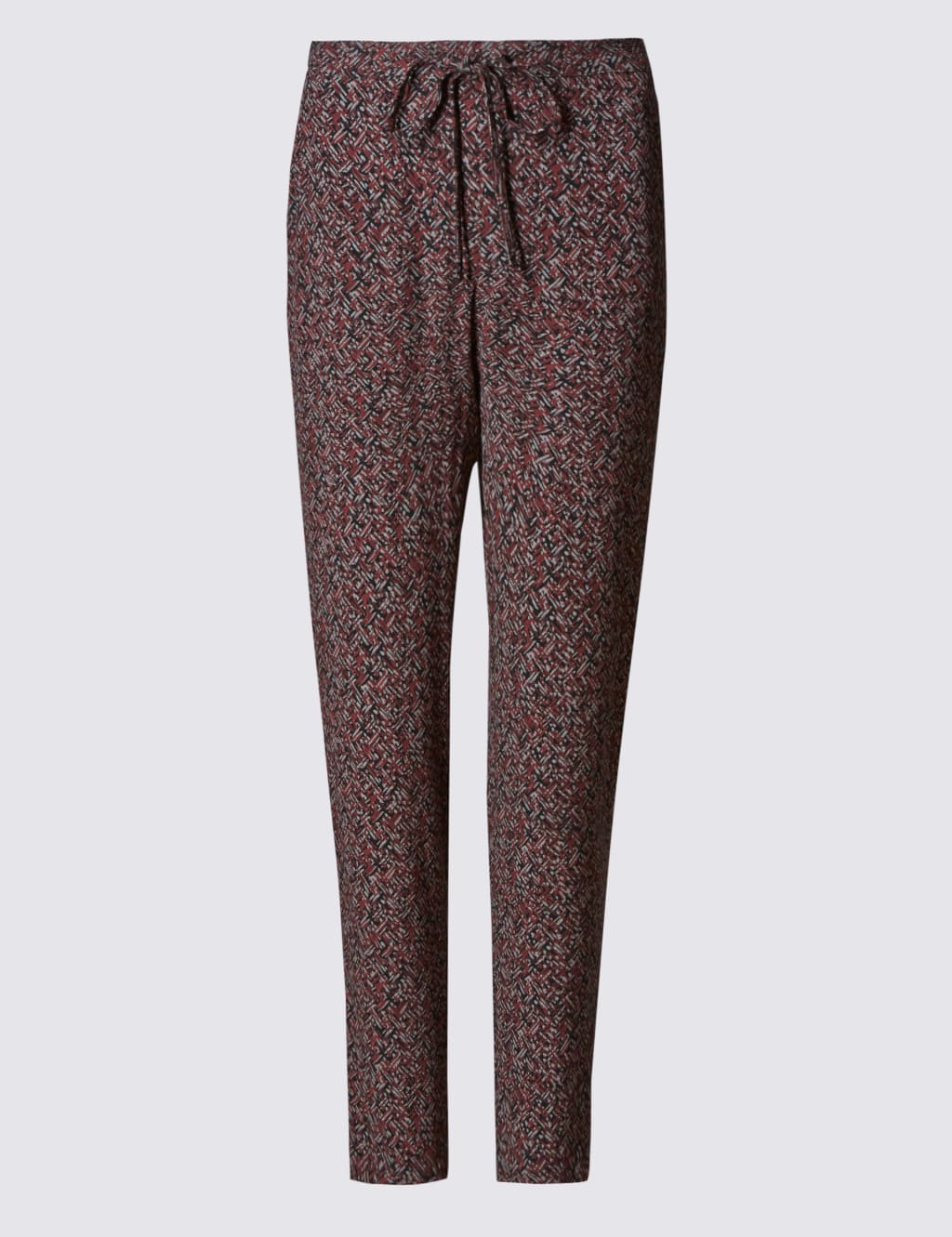 Herringbone Print Tapered Leg Joggers 2 of 4