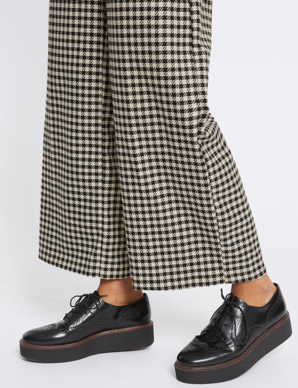 Checked Wide Leg Trousers 6 of 6