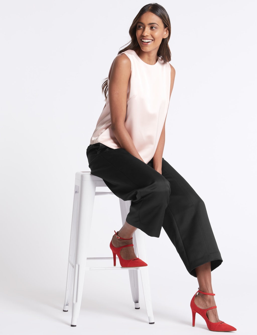 Wide Leg Cropped Trousers 4 of 7