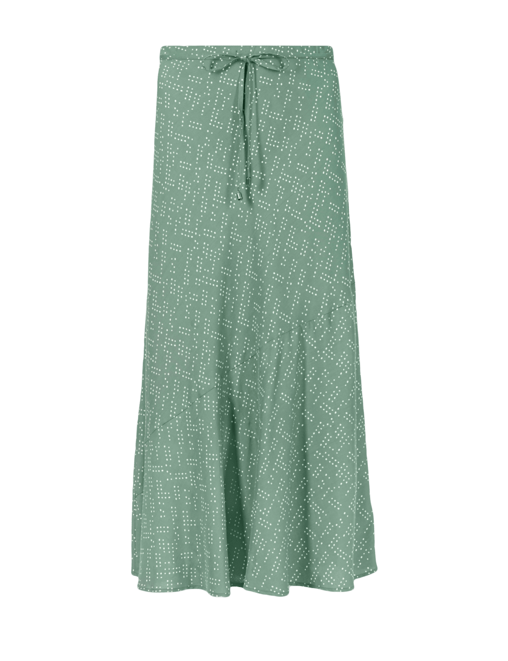 Vintage Inspired Spotted A-Line Midi Skirt 2 of 4