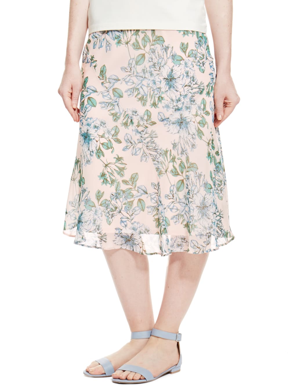 Floral A-Line Skirt 1 of 4
