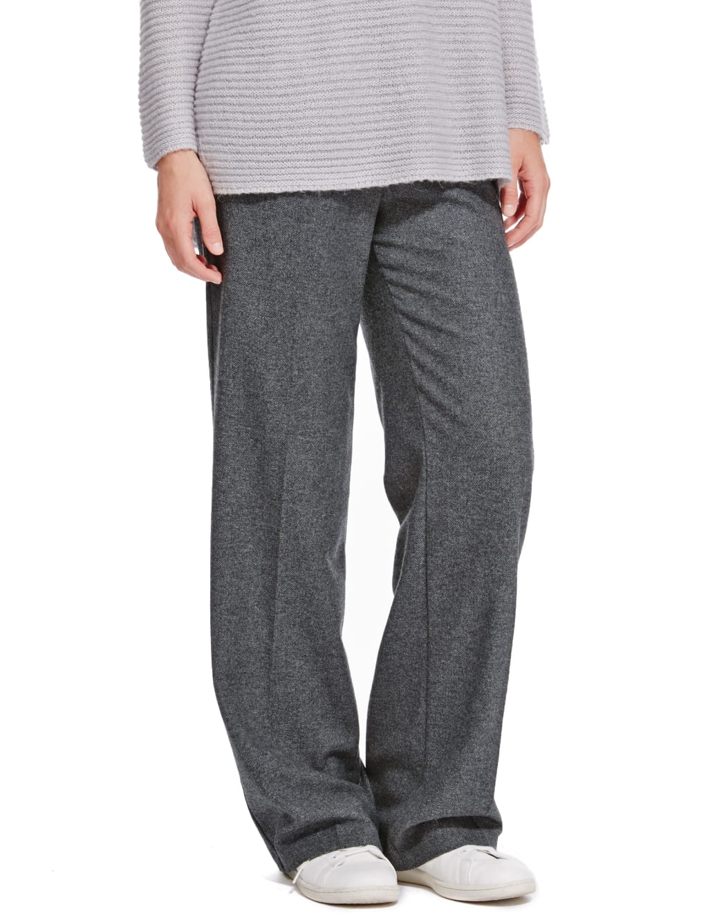Luxury Wide Leg Trousers with New Wool 1 of 3