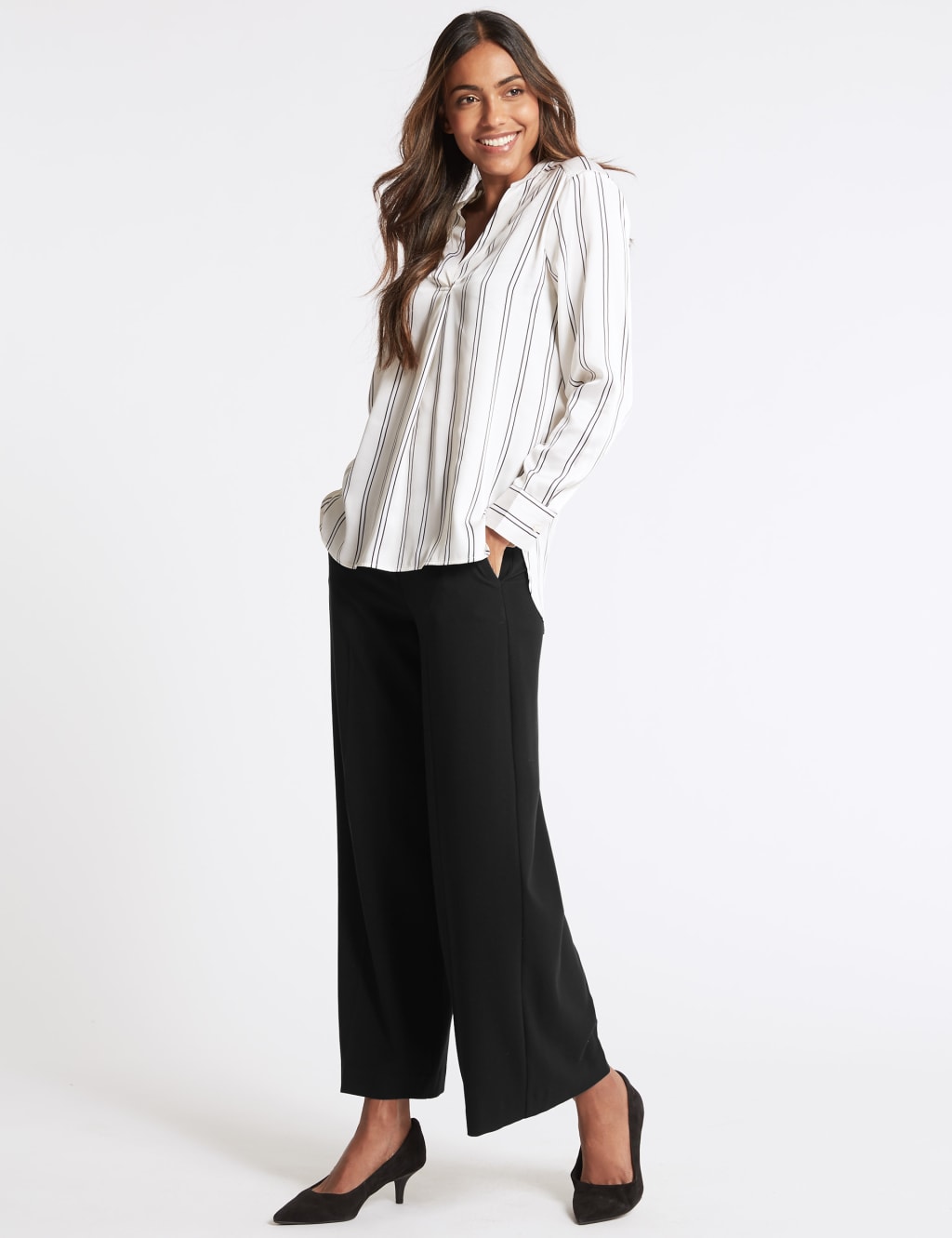 M&s cropped trousers online