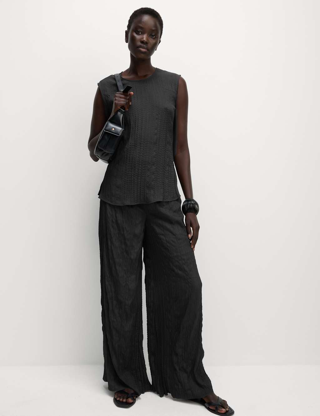 Plisse Wide Leg Trousers 6 of 6