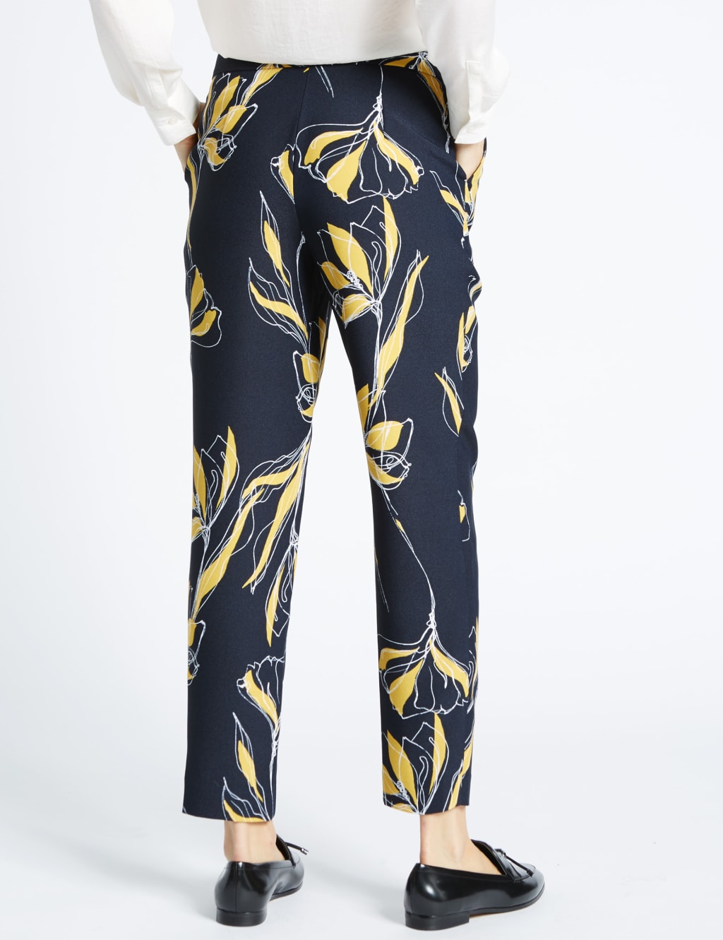 Floral Print Tapered Leg Trousers 3 of 3
