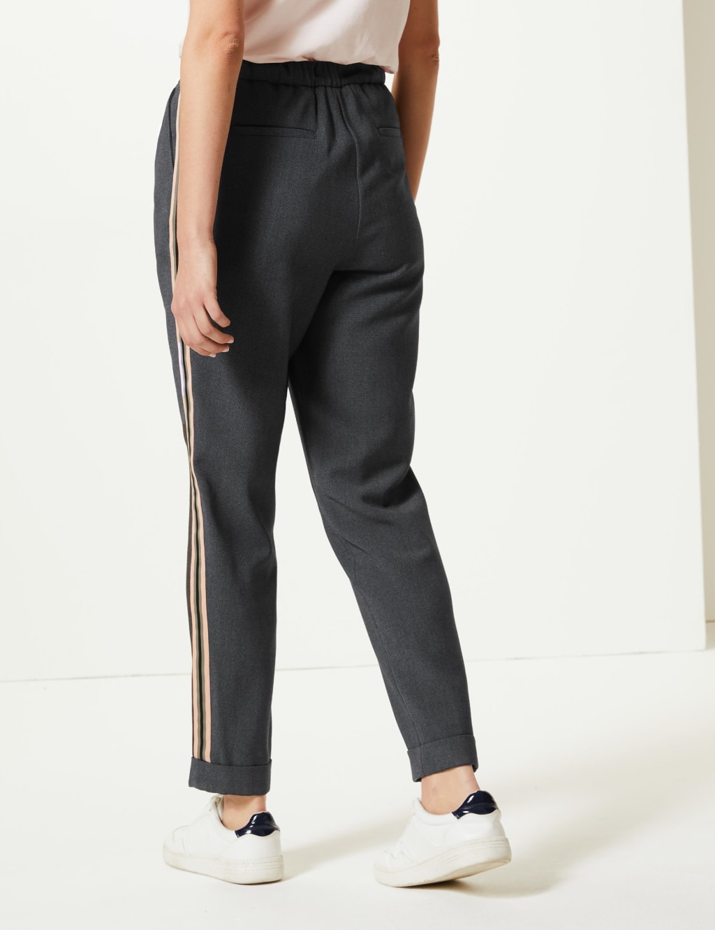 Side stripe cigarette trousers new arrivals