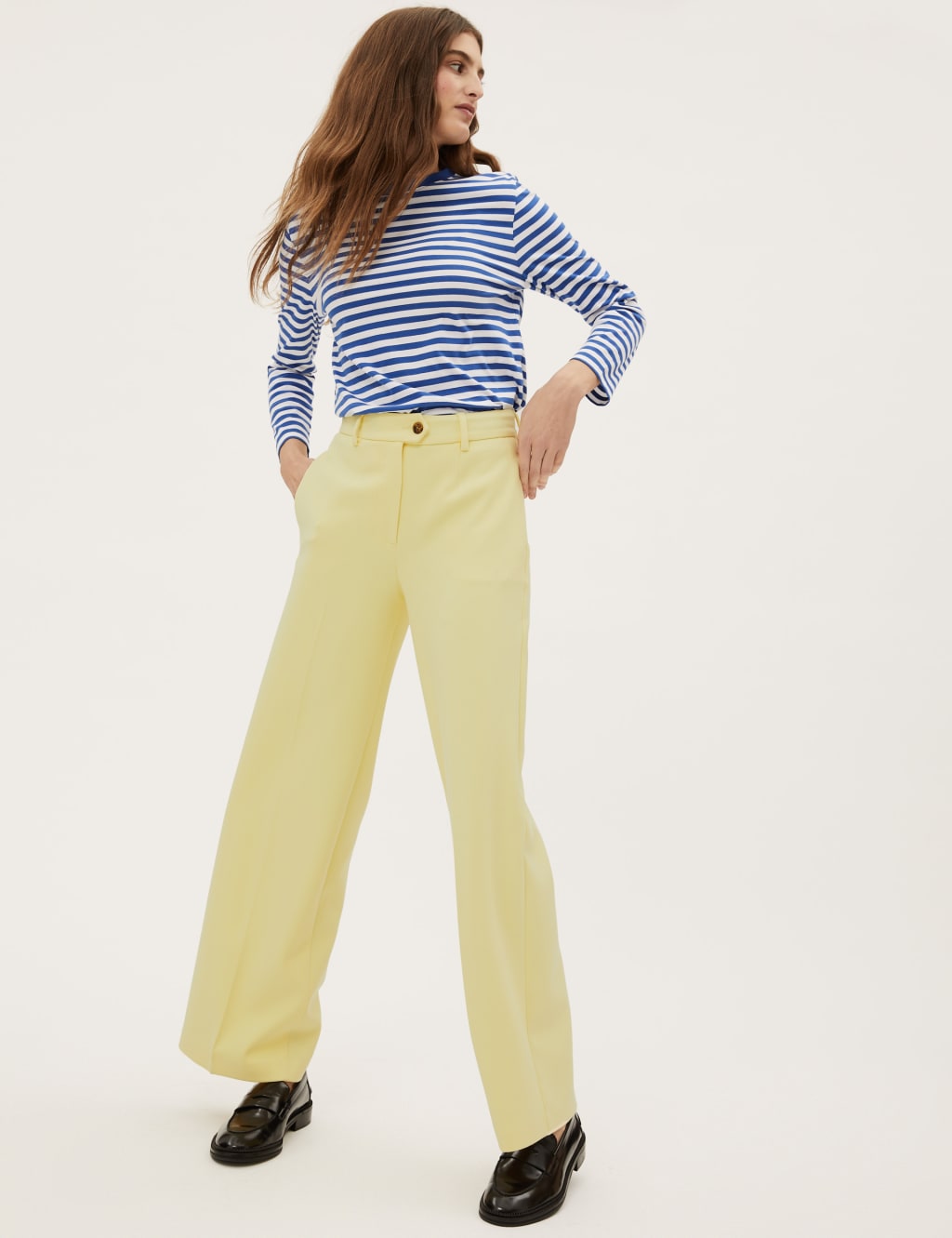 Crepe Wide Leg Trousers 1 of 6