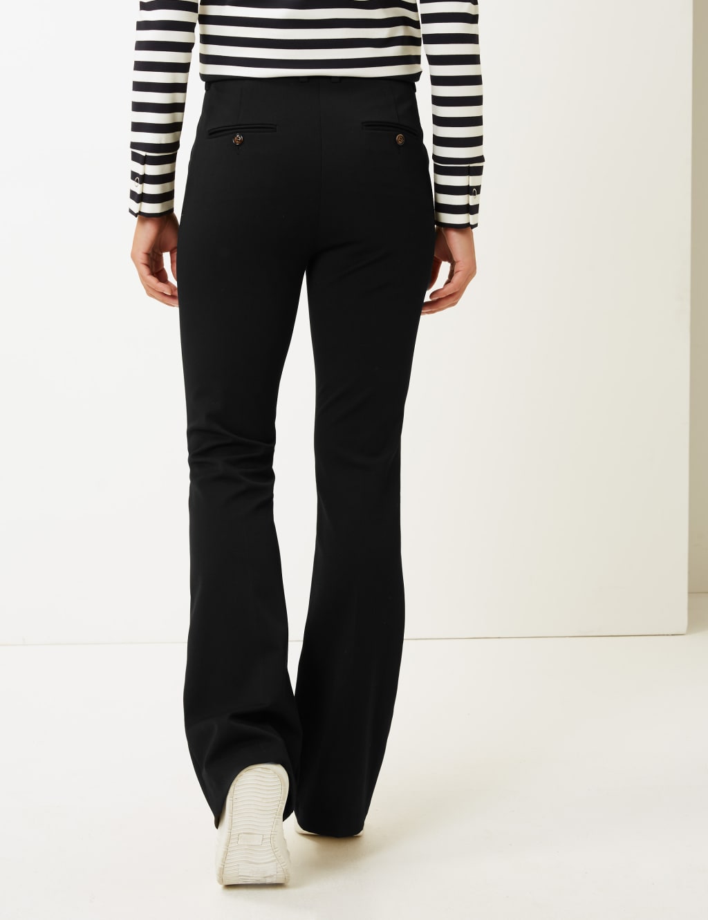 Slim Bootcut Leg Trousers 3 of 5