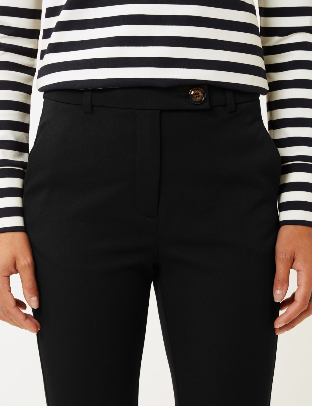 Slim Bootcut Leg Trousers 4 of 5