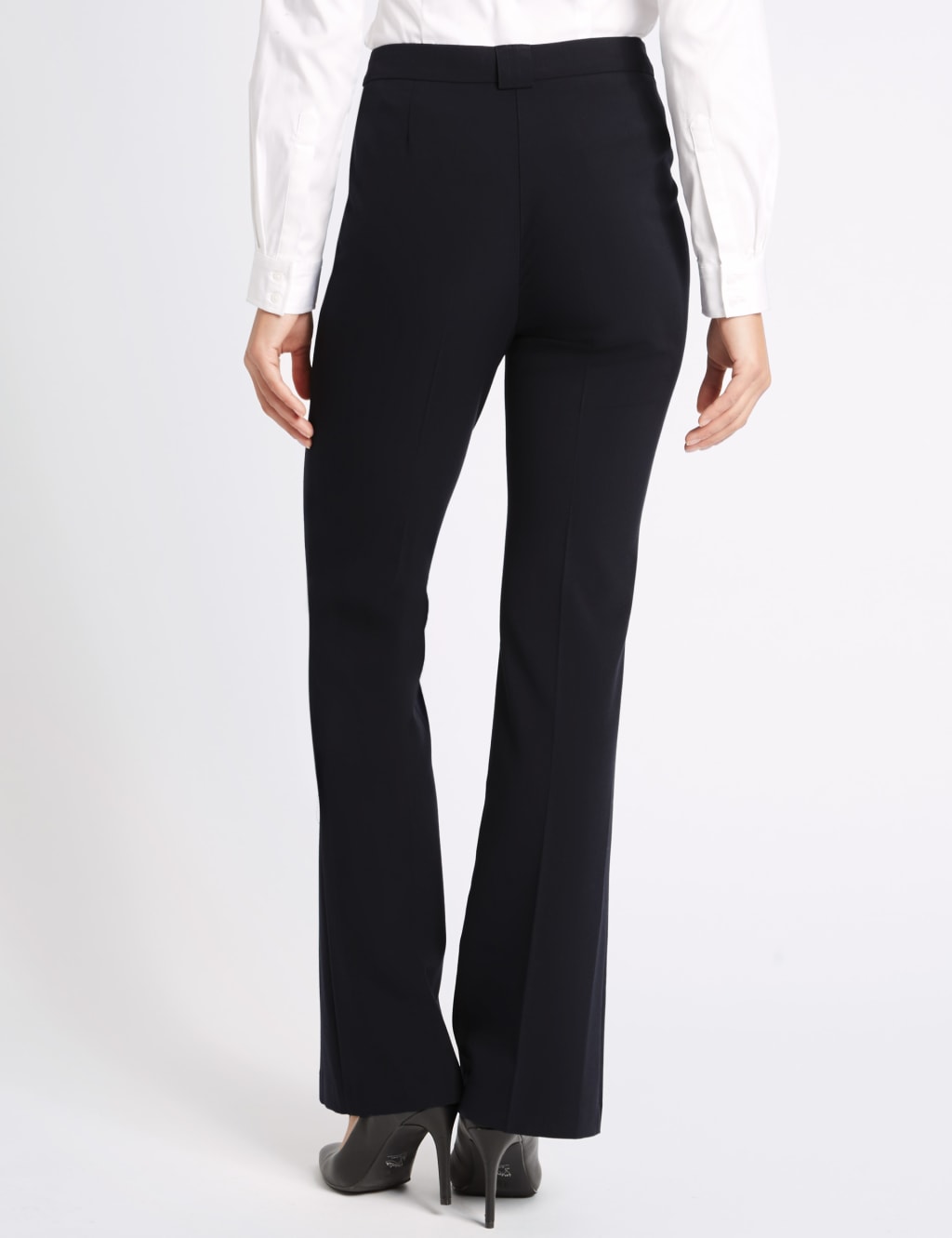 Stretchy bootcut trousers outlet