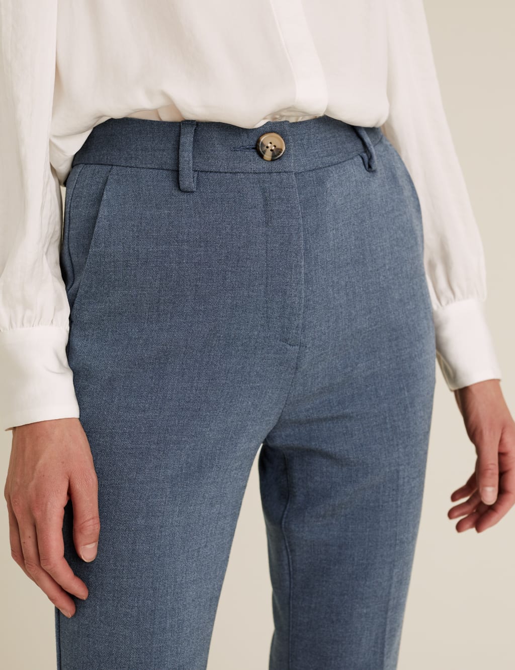 High Waisted Flared Leg Trousers 4 of 6