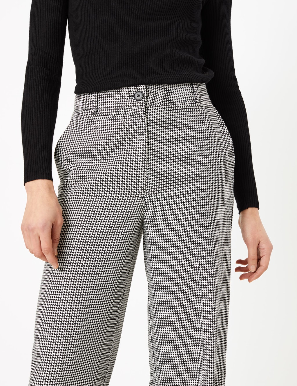 Checked Wide Leg Trousers 5 of 6