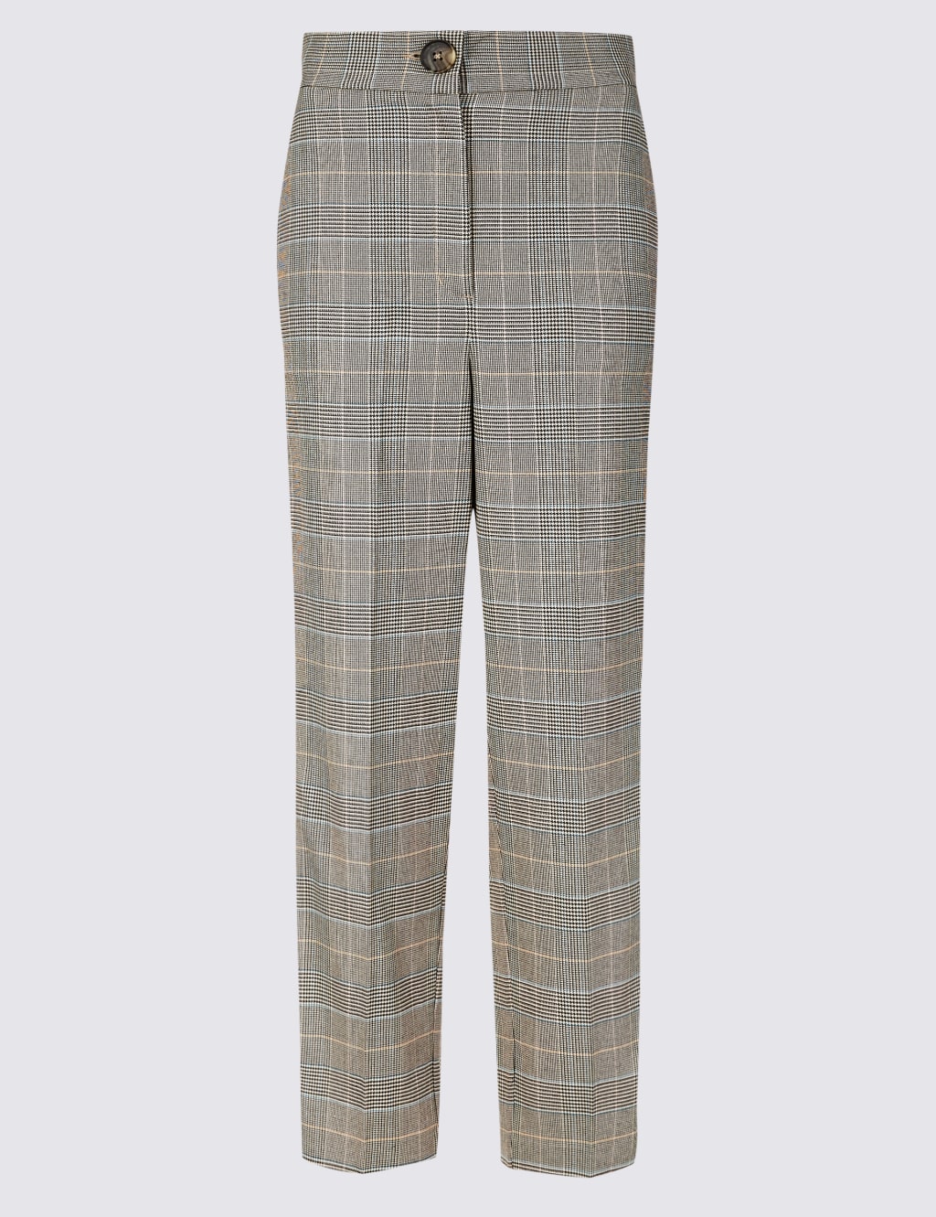 Checkered side stripe trousers top