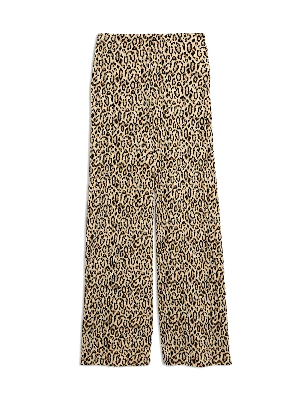 Animal Print Plisse Wide Leg Trousers 2 of 6