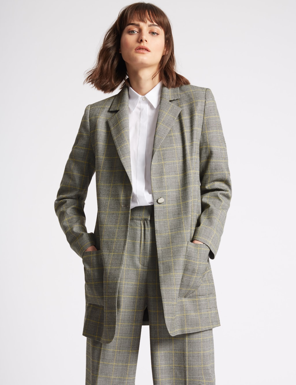 Checked Single Breasted Blazer 1 of 6