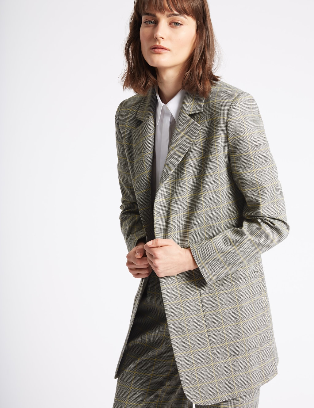 Checked Single Breasted Blazer 3 of 6