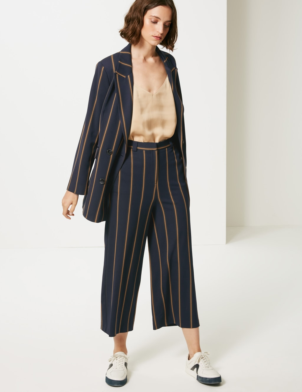 Striped cropped trousers new arrivals