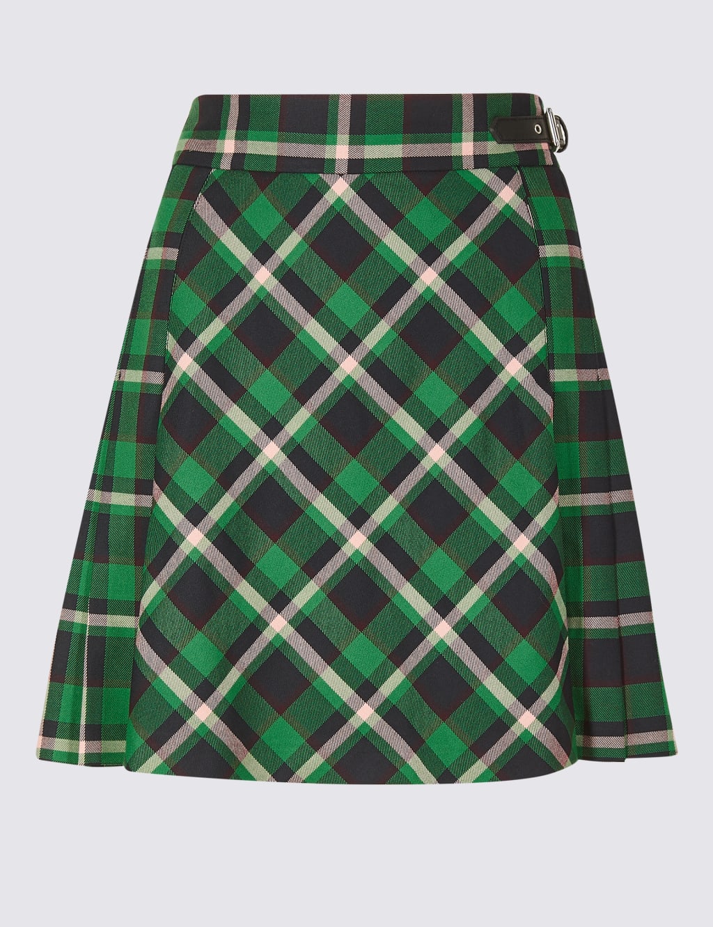 Checked Pleated Mini Skirt 2 of 5
