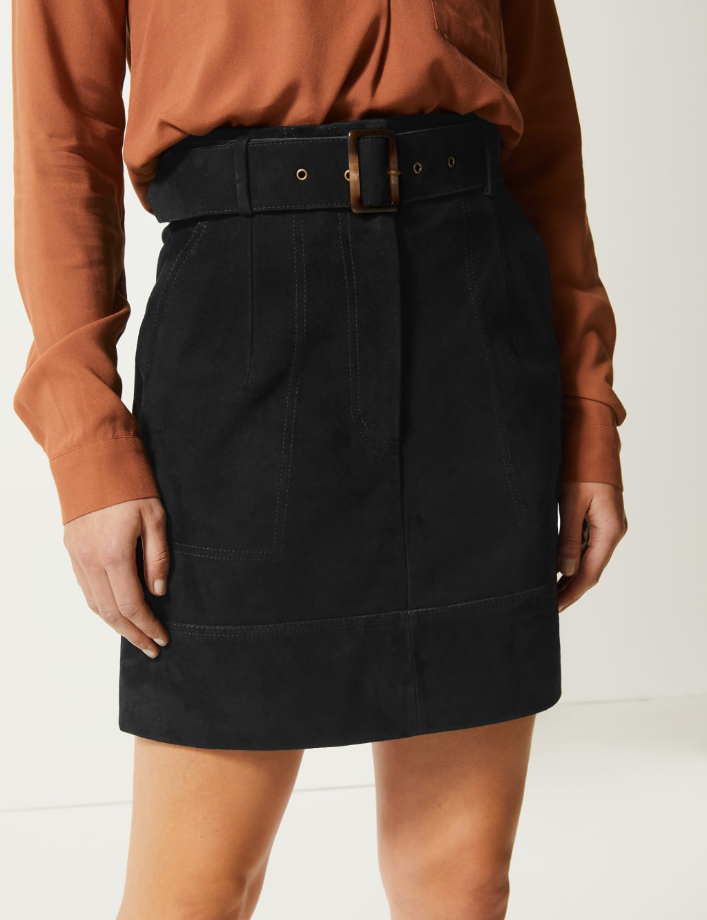 Suede skirt marks and spencer best sale