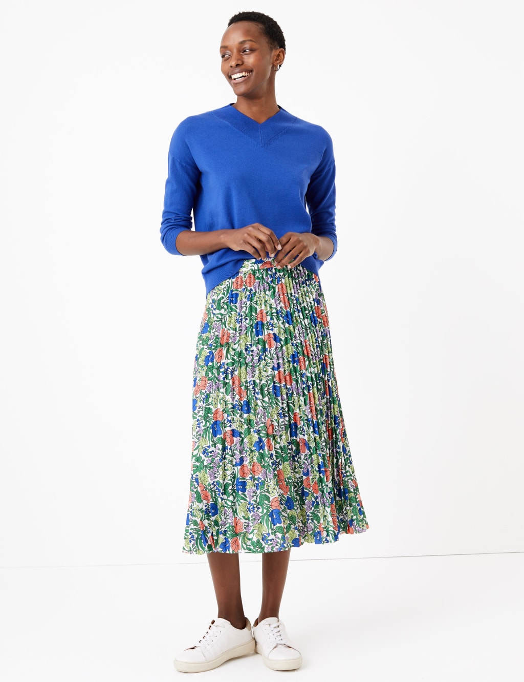Pleated midi skirt m&s outlet