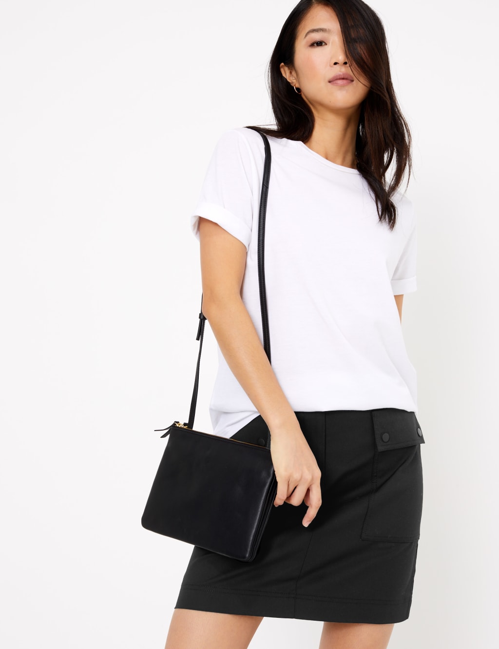 Black short skirt m&s clearance