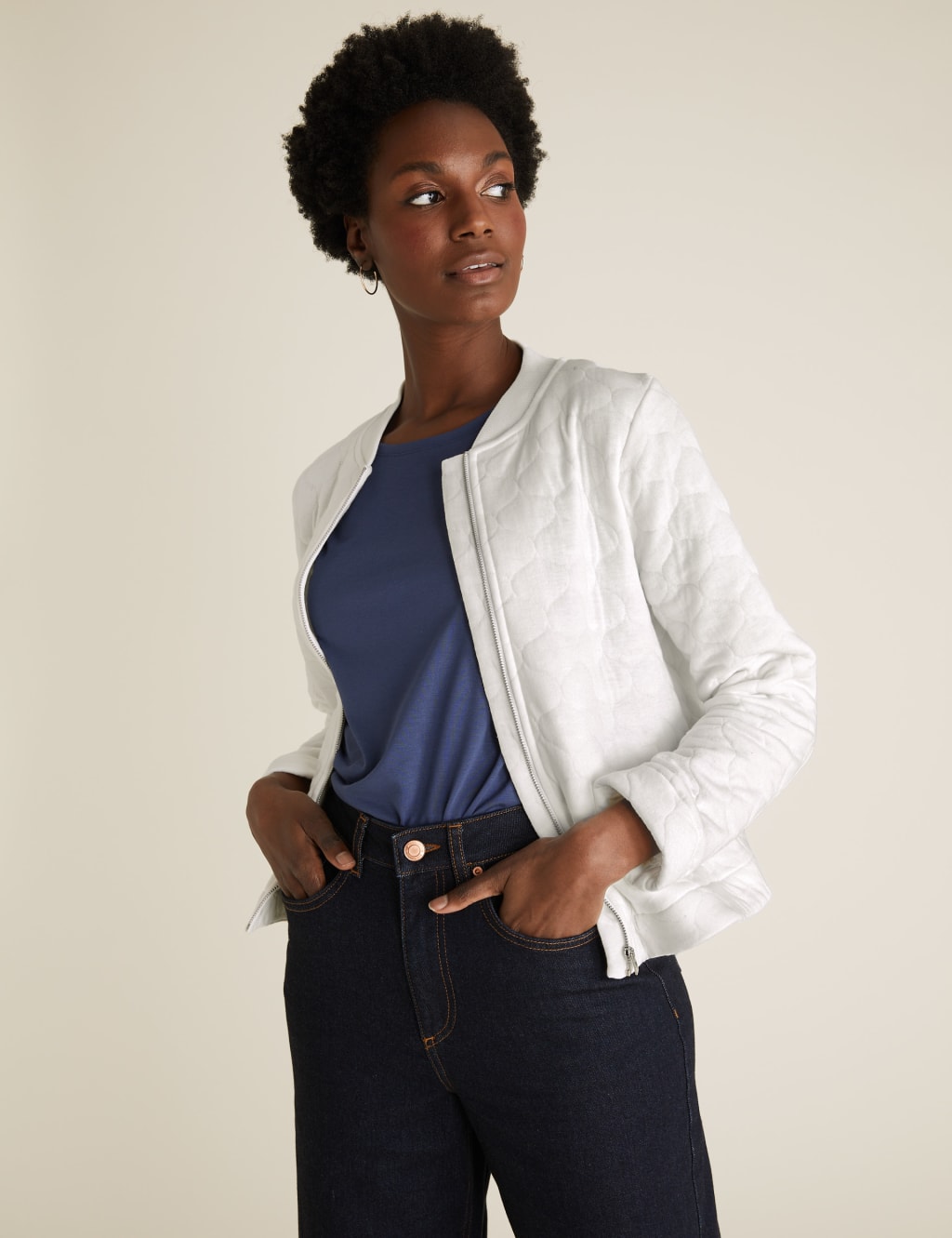 Quilted Bomber Jacket 3 of 5