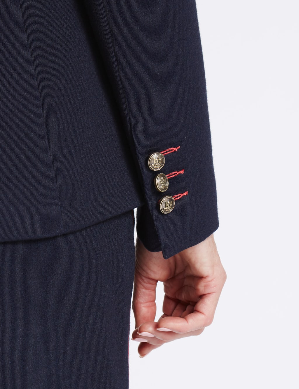 1 Button Contrast Piped Blazer 5 of 5