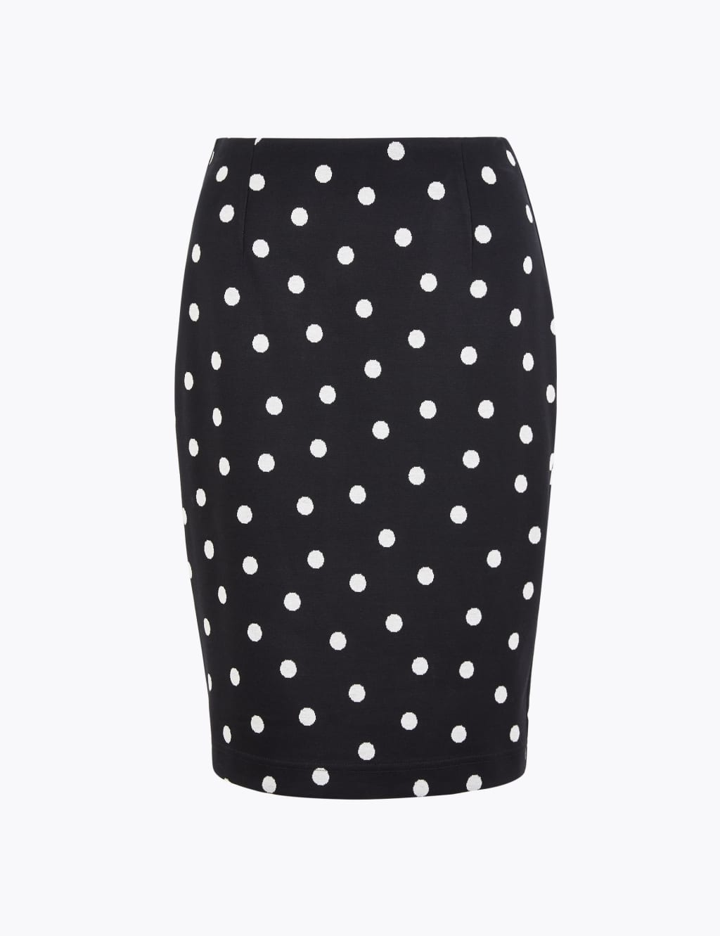 Jersey Polka Dot Knee Length Pencil Skirt M S Collection M S
