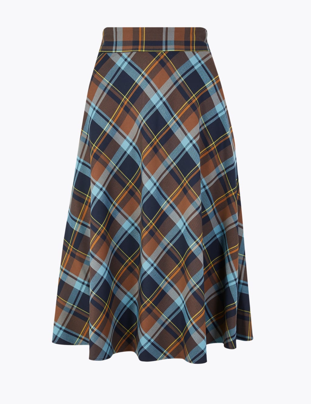 Checked A-Line Midi Skirt 2 of 4