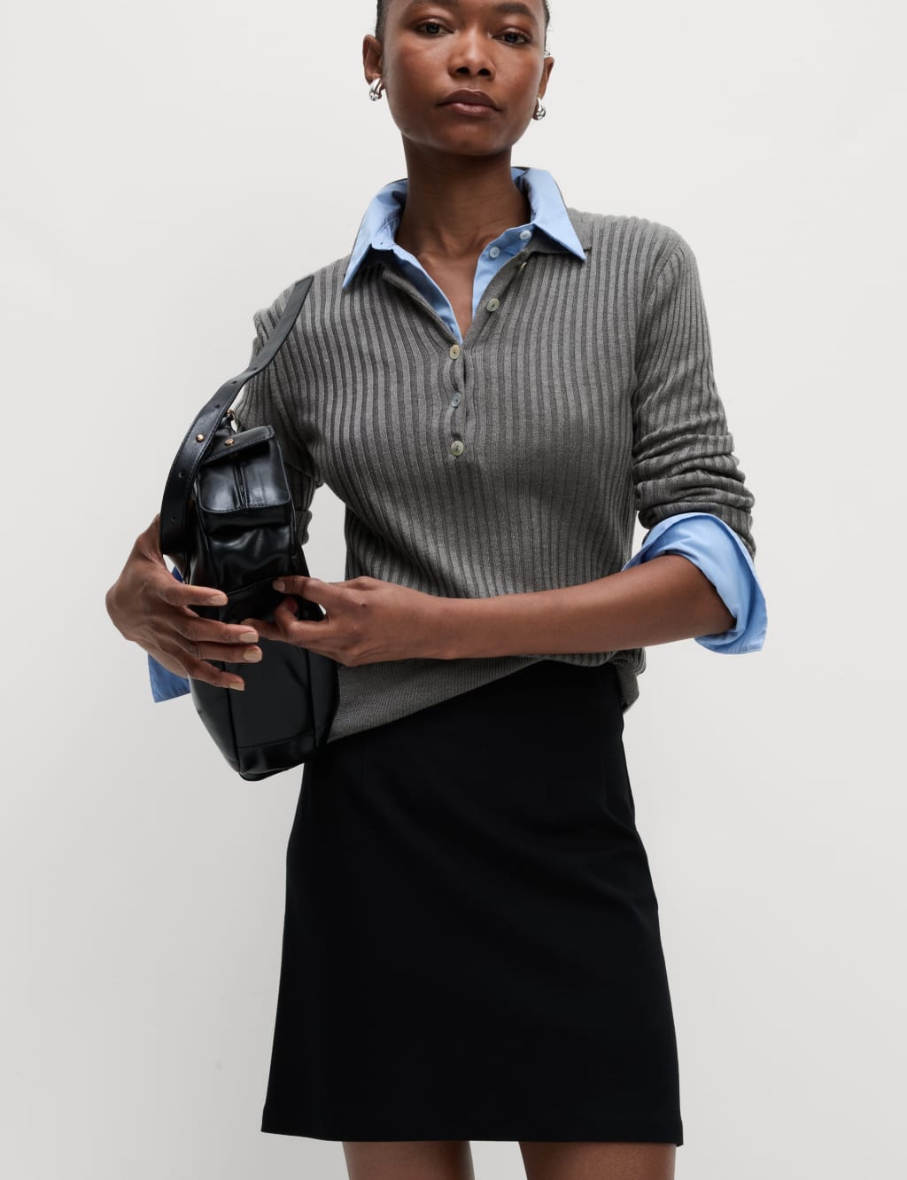 Jersey Mini A Line Skirt