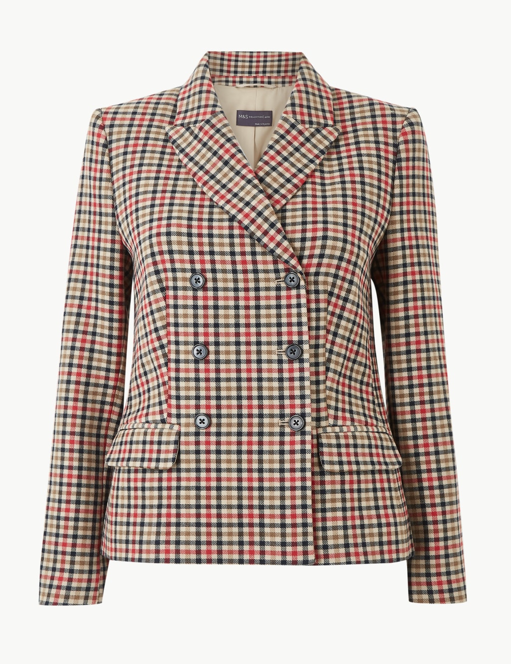 PETITE Checked Blazer 2 of 7
