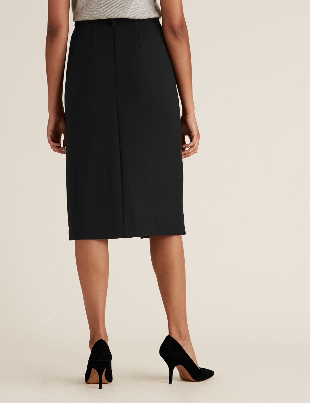 Split Front Midi Pencil Skirt 3 of 4