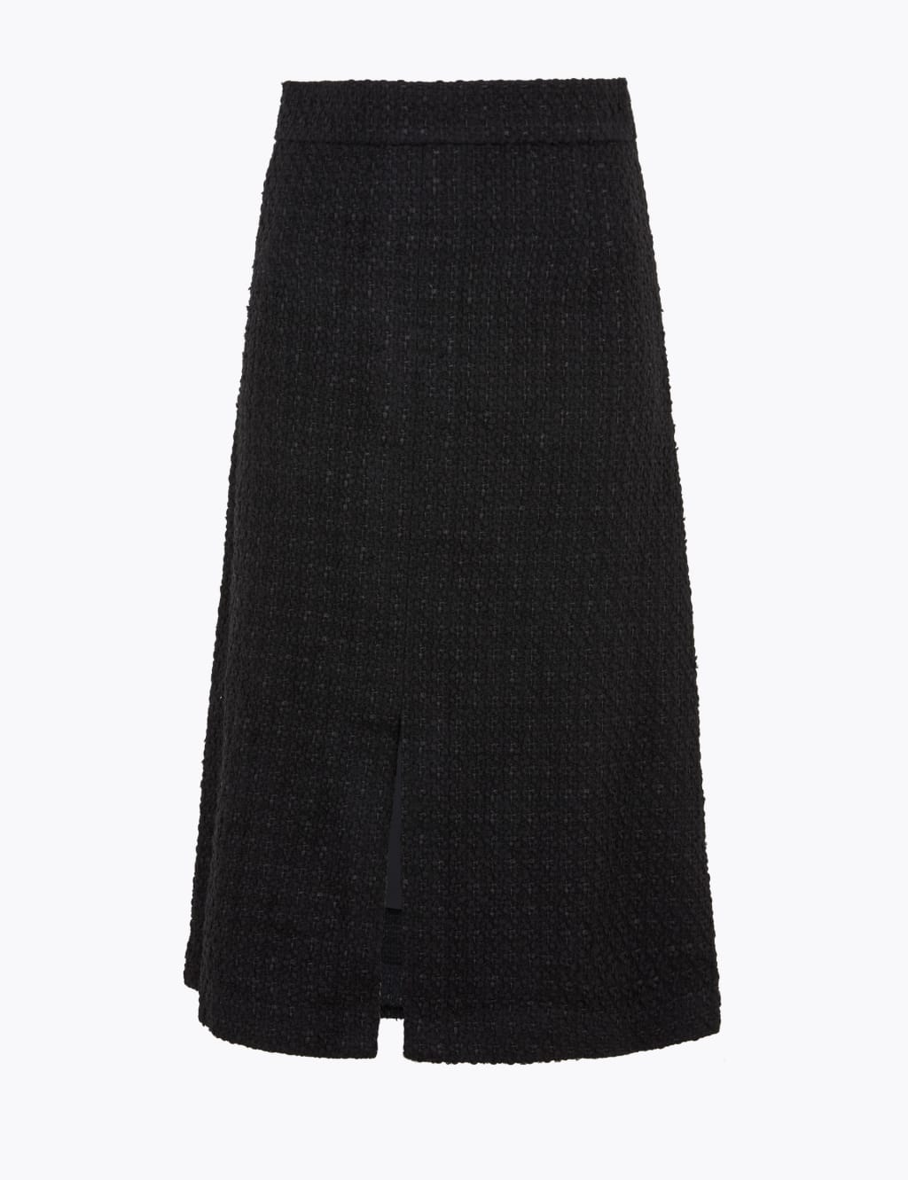 Wool Tweed Knee Length A-Line Skirt 2 of 4