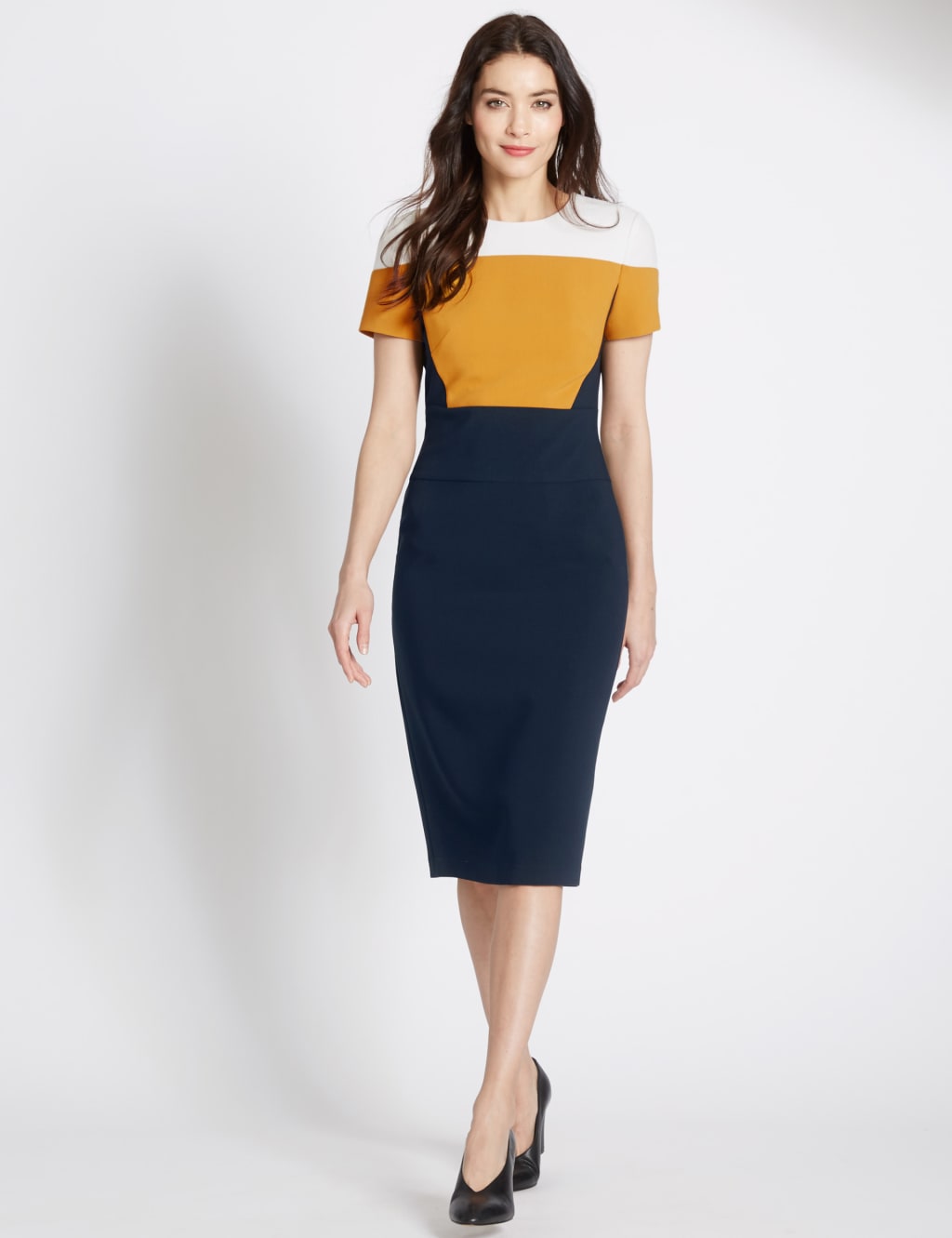 Colour Block Shift Dress M S Collection M S