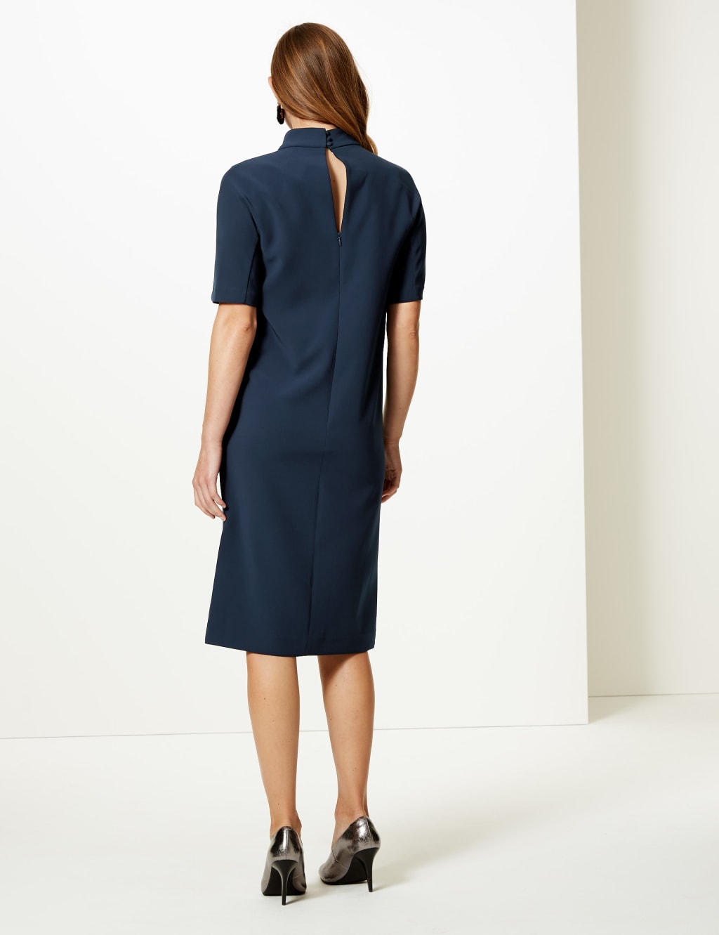 Half sleeve shift dress outlet