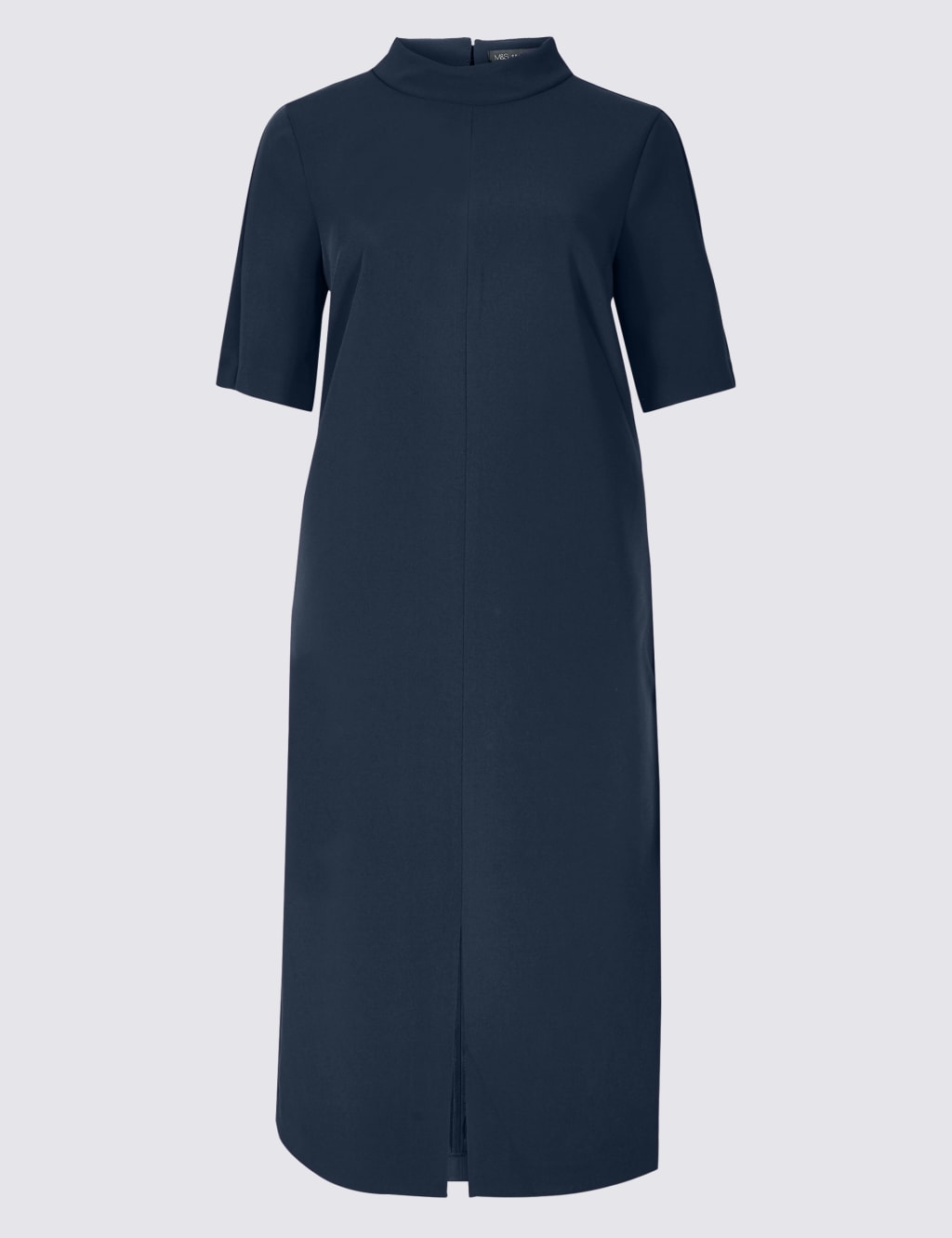 Heavy Crepe Half Sleeve Shift Dress 2 of 5