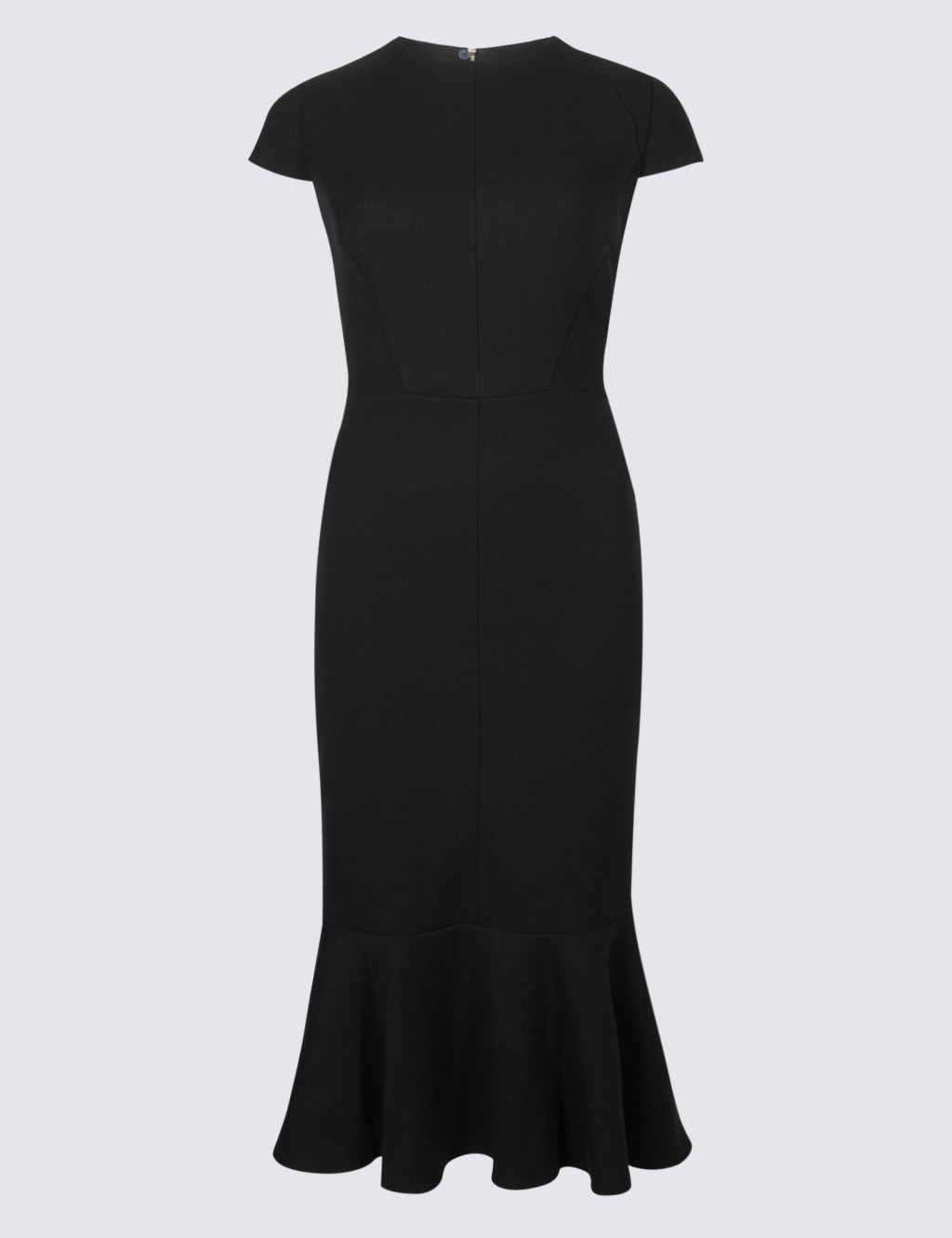 Frill Hem Cap Sleeve Bodycon Dress 2 of 4