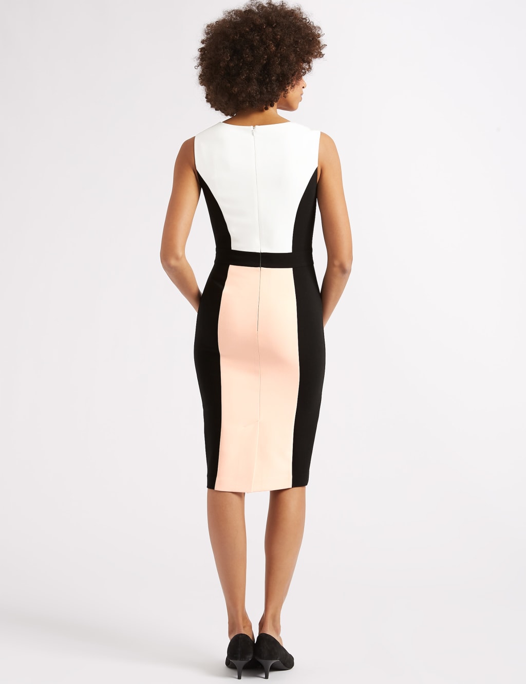 Colour Block Midi Pencil Dress 4 of 5