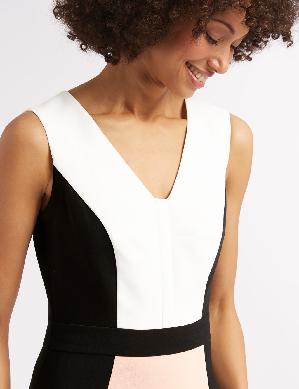 Colour Block Midi Pencil Dress 5 of 5