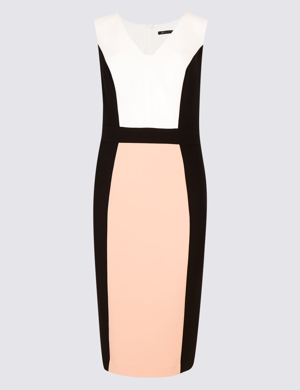 Colour Block Midi Pencil Dress 2 of 5