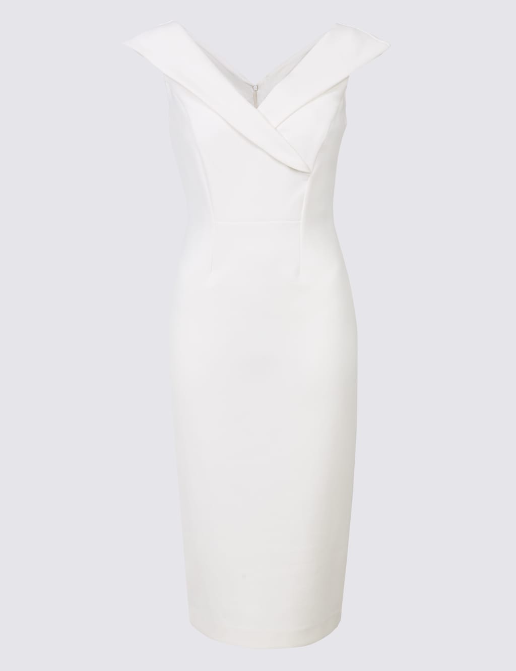 Double Crepe Short Sleeve Bodycon Dress M S Collection M S