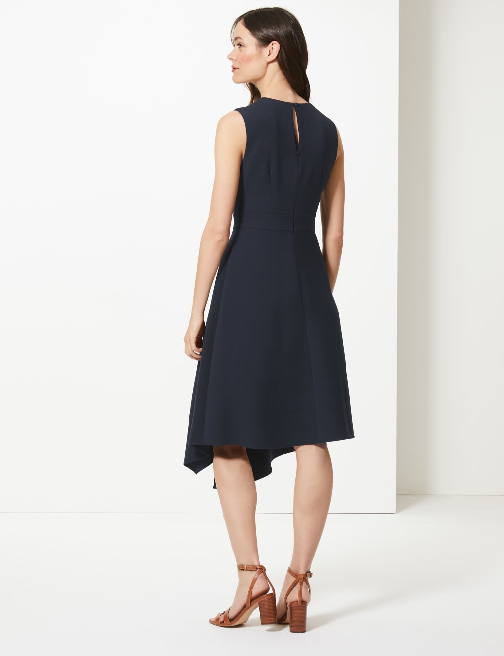 M and s fit and flare dress top