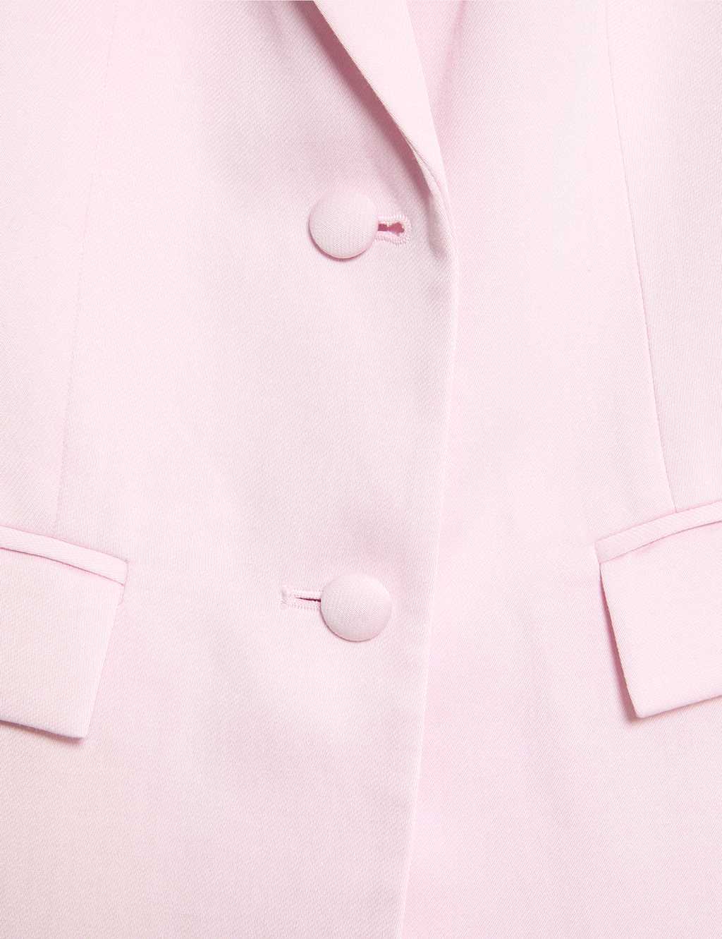 Linen Blend Short Sleeve Single Breasted Blazer 8 of 8