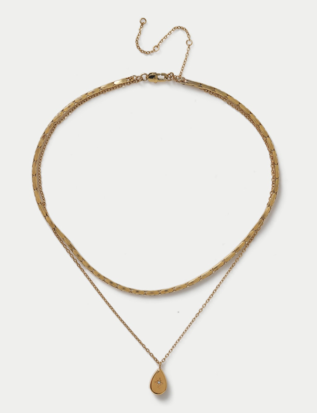 Stainless steel layered necklace on sale
