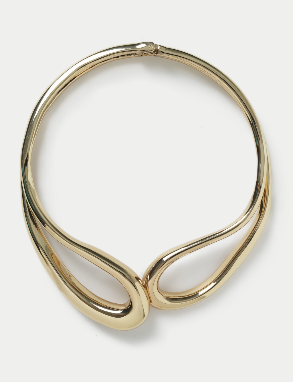 Gold Tone Open Torc Necklace 1 of 2
