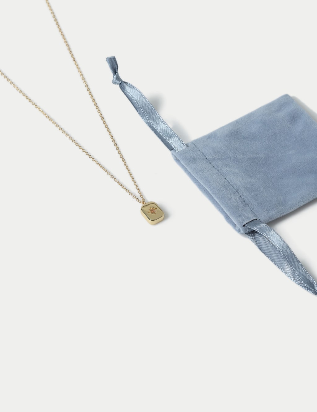 14ct Gold Plated March Birthstone Necklace 2 of 3